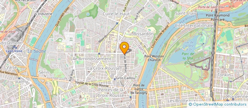 localisation de l'entreprise SCI LE PLATEAU  LYON