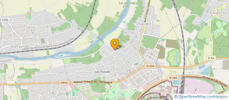 localisation de l'entreprise SCI LE PLATEAU PARIS  CHESSY