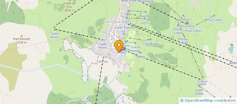 localisation de l'entreprise SCI LE PLEIN SUD à LES DEUX ALPES