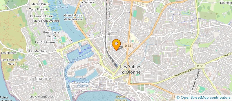 localisation de l'entreprise SCI LE PLEIN SUD à LES SABLES D'OLONNE