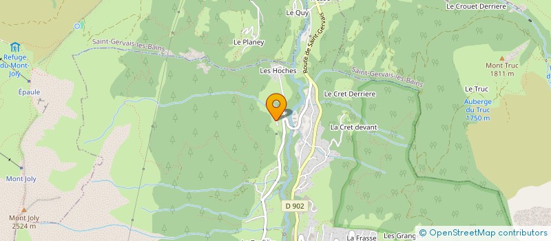 localisation de l'entreprise SCI LE PLEU FAVRE  LES CONTAMINES-MONTJOIE