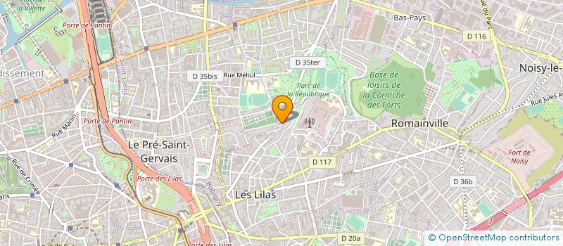 localisation de l'entreprise SCI LE POINT D'UNION à PANTIN