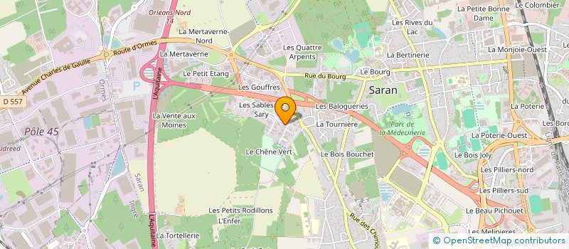 localisation de l'entreprise SCI LE POINT DU JOUR à SARAN