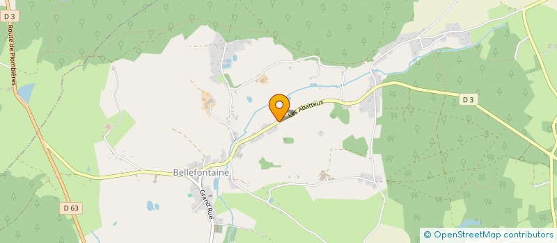 localisation de l'entreprise SCI LE POINT DU JOUR  BELLEFONTAINE