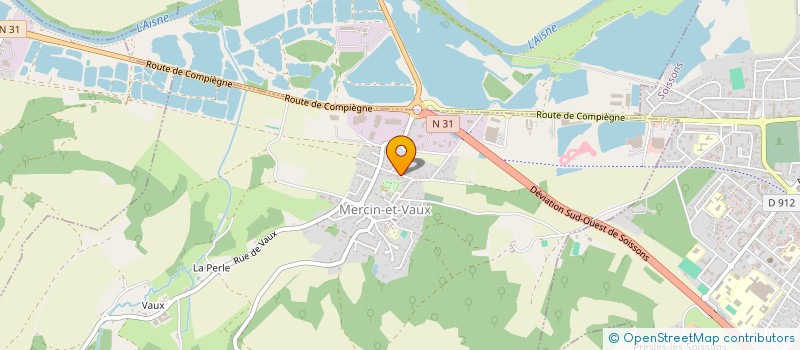 localisation de l'entreprise SCI LE POINT DU JOUR  MERCIN-ET-VAUX