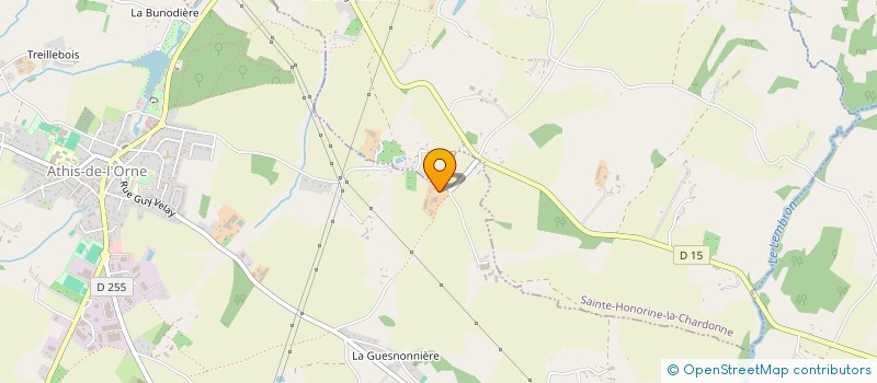 localisation de l'entreprise SCI LE POIRIER à ATHIS-VAL DE ROUVRE