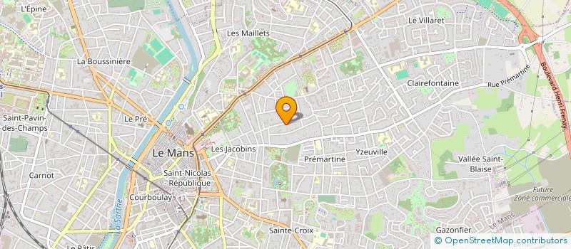 localisation de l'entreprise SCI LE POIRRIER  LE MANS