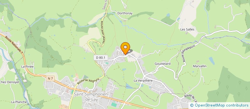 localisation de l'entreprise SCI LE POISSON  LAY