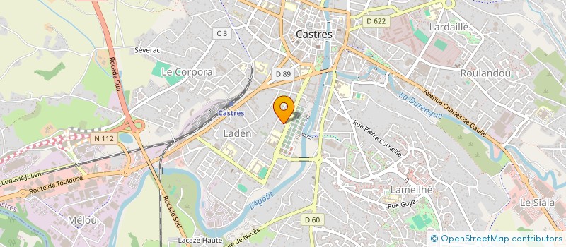 localisation de l'entreprise SCI LE POLE KINEO  CASTRES