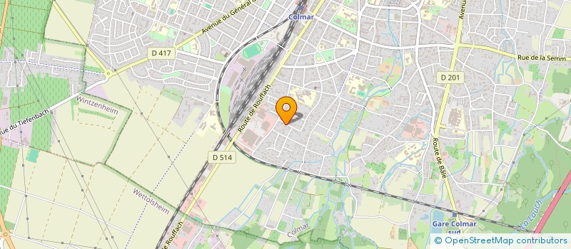 localisation de l'entreprise SCI LE POLYGONE  COLMAR