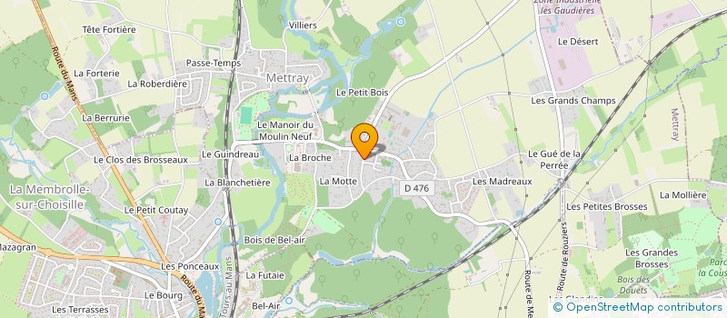 localisation de l'entreprise SCI LE POMMELE  METTRAY