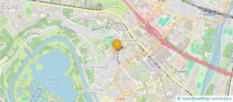 localisation de l'entreprise SCI LE PONCEAU  CERGY