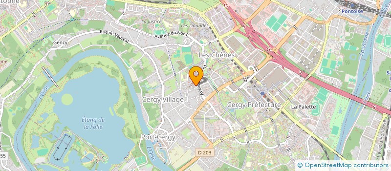 localisation de l'entreprise SCI LE PONCEAU FRANCOIS  CERGY