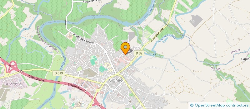 localisation de l'entreprise SCI LE PONCHO  GIGNAC