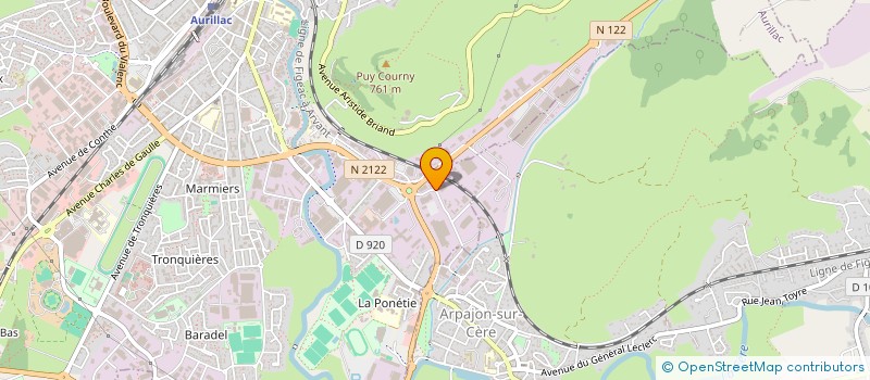 localisation de l'entreprise SCI LE PONT à AURILLAC