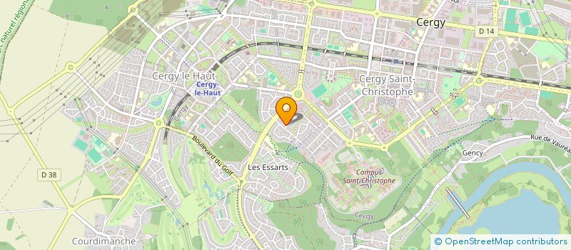 localisation de l'entreprise SCI LE PONT  CERGY