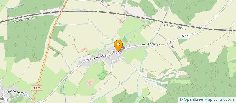 localisation de l'entreprise SCI LE PONT  BRANS