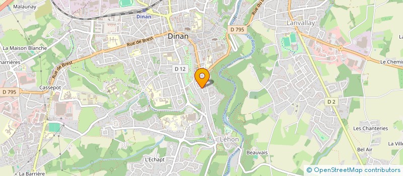 localisation de l'entreprise SCI LE PONT AU CHANGE  DINAN