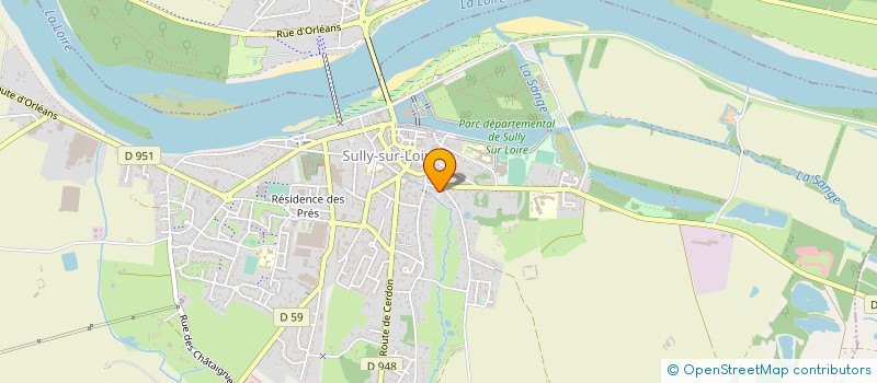 localisation de l'entreprise SCI LE PONT AU CHENE à SULLY-SUR-LOIRE