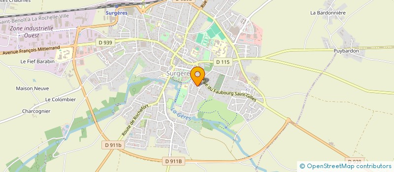 localisation de l'entreprise SCI LE PONT AU ROY  SURGERES