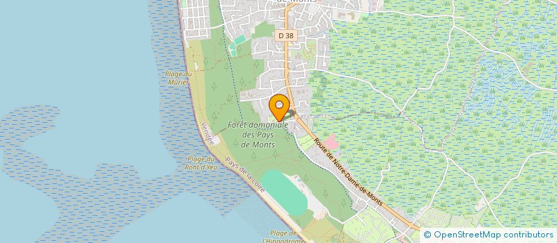 localisation de l'entreprise SCI LE PONT D'YEU  NOTRE-DAME-DE-MONTS