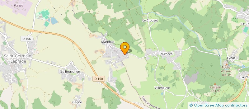 localisation de l'entreprise SCI LE PONT DE BRIVES  SAINT-PIERRE-EYNAC