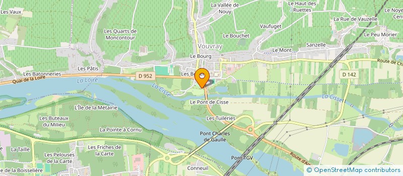 localisation de l'entreprise SCI LE PONT DE CISSE à VOUVRAY