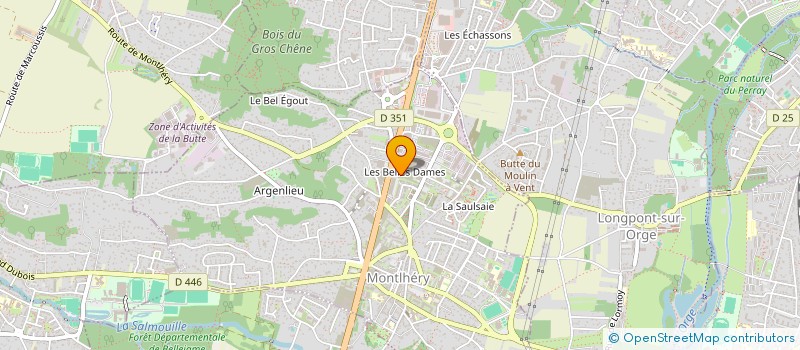 localisation de l'entreprise SCI LE PONT DE L'ANGE  MONTLHERY