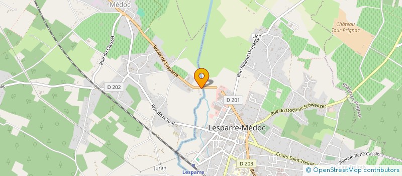 localisation de l'entreprise SCI LE PONT DE L'HERVEAU  GAILLAN-EN-MEDOC