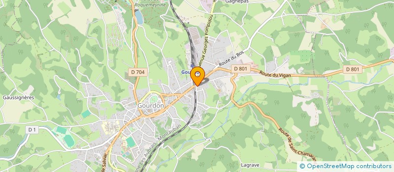 localisation de l'entreprise SCI LE PONT DE LA LAIE  GOURDON