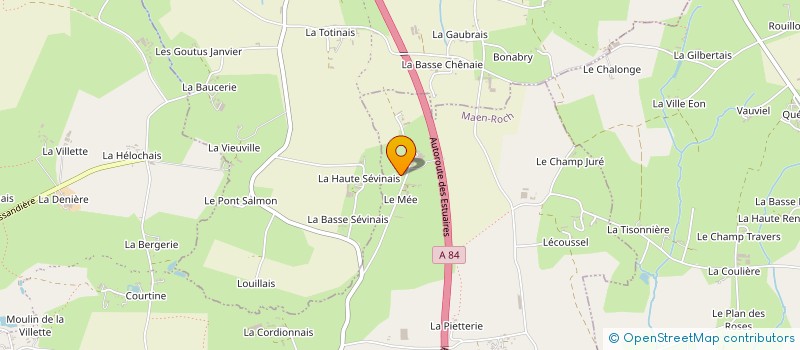 localisation de l'entreprise SCI LE PONT DE LA SEVINAIS  MAEN ROCH