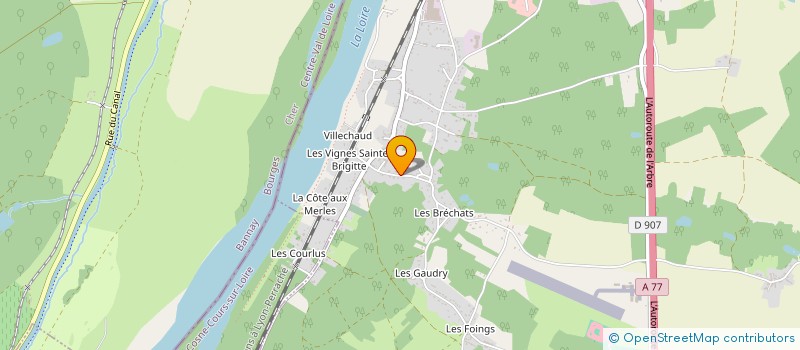 localisation de l'entreprise SCI LE PONT MIDOU à COSNE COURS SUR LOIRE