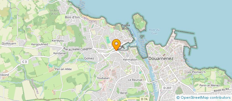 localisation de l'entreprise SCI LE PONT NEUF  DOUARNENEZ