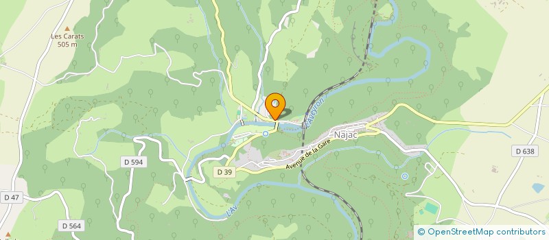 localisation de l'entreprise SCI LE PONTAL  NAJAC