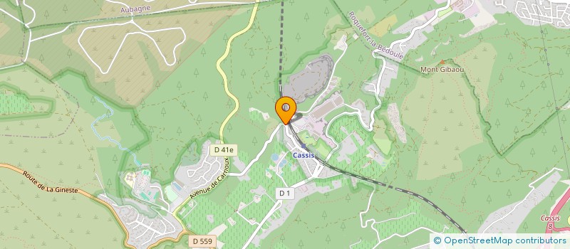 localisation de l'entreprise SCI LE PONTET  CASSIS