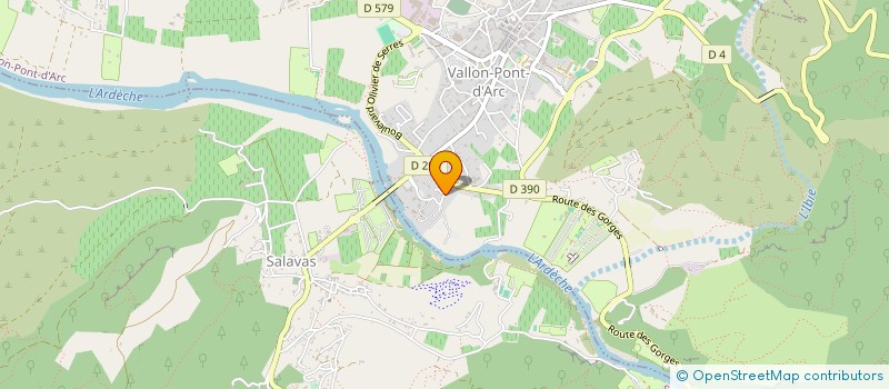 localisation de l'entreprise SCI LE PORT à VALLON PONT D'ARC