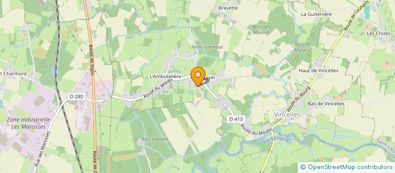 localisation de l'entreprise SCI LE PORT  VINCELLES