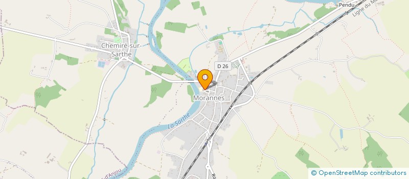 localisation de l'entreprise SCI LE PORT SAINT AUBIN  MORANNES SUR SARTHE-DAUMERAY