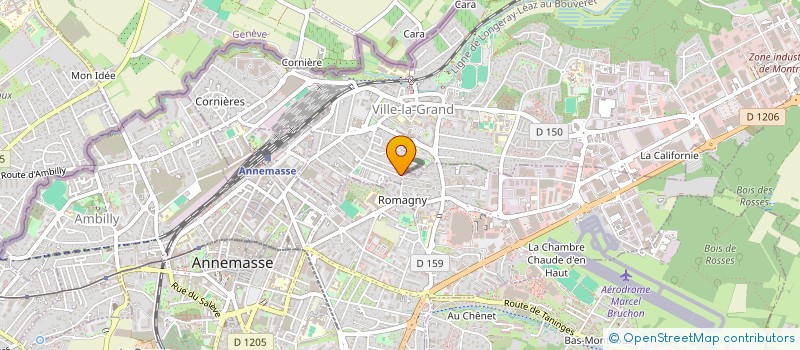 localisation de l'entreprise SCI LE PORTALET  VILLE-LA-GRAND