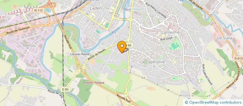 localisation de l'entreprise SCI LE PORTE  CASTRES