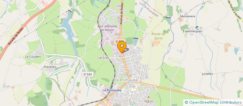 localisation de l'entreprise SCI LE PORTEAU  LUC-LA-PRIMAUBE