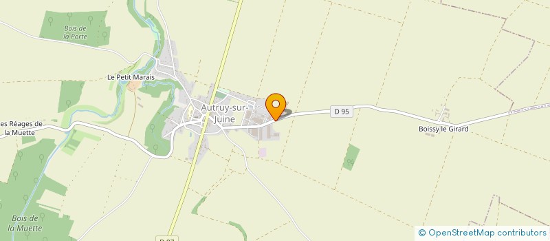 localisation de l'entreprise SCI LE PORTHEAULT  AUTRUY-SUR-JUINE