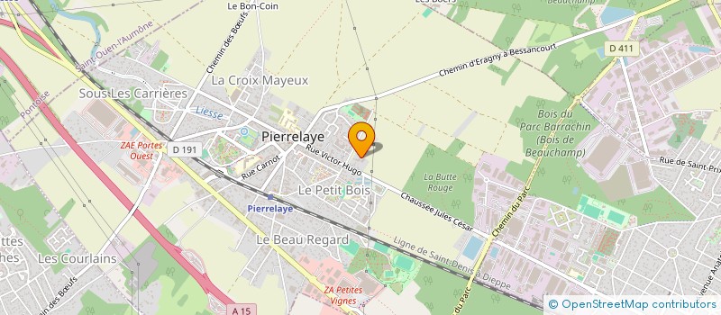 localisation de l'entreprise SCI LE POTAGER DE GRAND PERE  PIERRELAYE