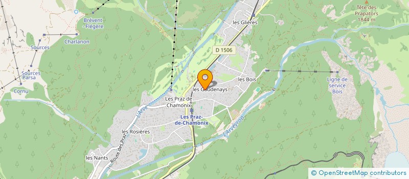localisation de l'entreprise SCI LE POTALA à CHAMONIX-MONT-BLANC