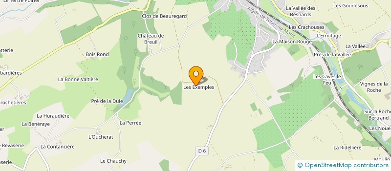 localisation de l'entreprise SCI LE POTEAU  SAINT-PATERNE-RACAN