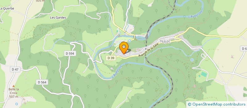 localisation de l'entreprise SCI LE POTEAU GUEPIEN  SAINT-ANDRE-DE-NAJAC