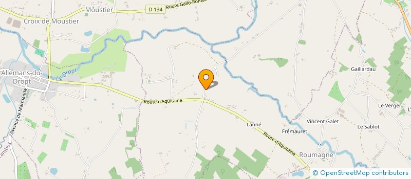 localisation de l'entreprise SCI LE POUGET  MONTIGNAC-DE-LAUZUN