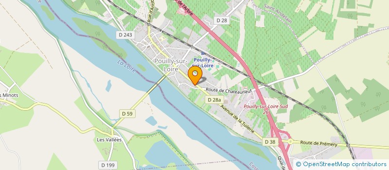 localisation de l'entreprise SCI  LE POUILLYZOT  POUILLY-SUR-LOIRE