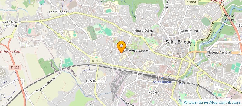 localisation de l'entreprise SCI LE POULAIN à SAINT-BRIEUC