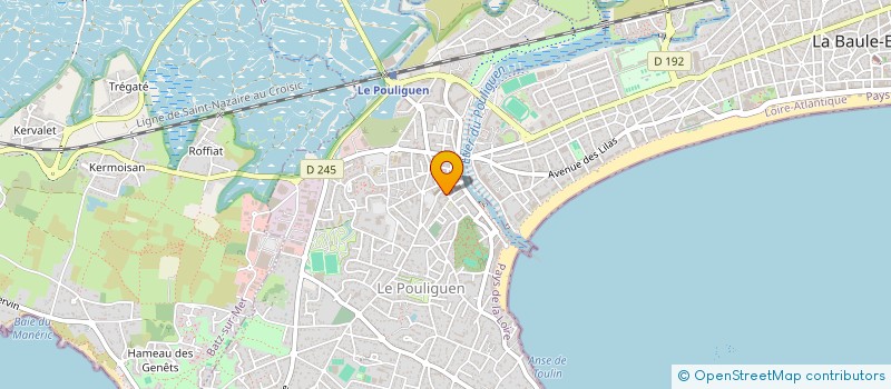 localisation de l'entreprise SCI LE POULIGUEN  LE POULIGUEN
